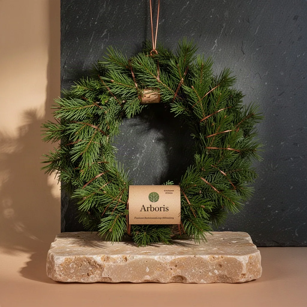 Arboris Hand-Bound Scots Pine Bough Wreath