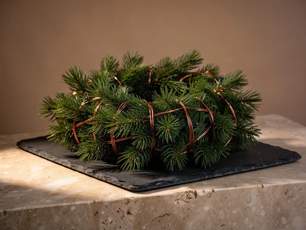 Bound Scots Pine Bough Accents