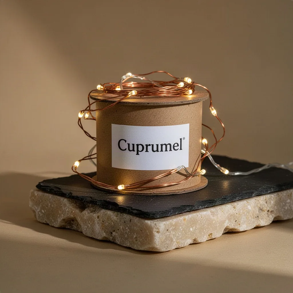 Cuprumel Spun Copper Wire Light Garland