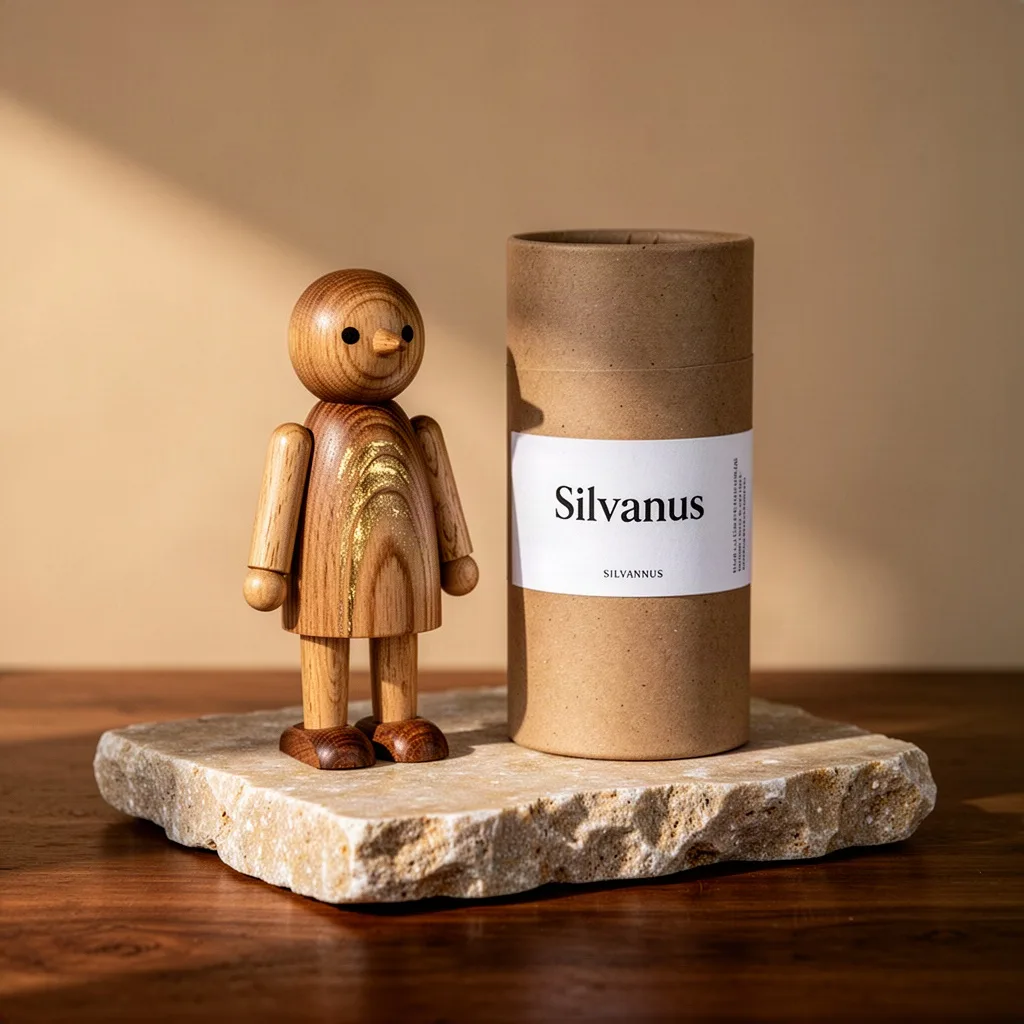 Silvanus Turned Beechwood Nutcracker Figurine